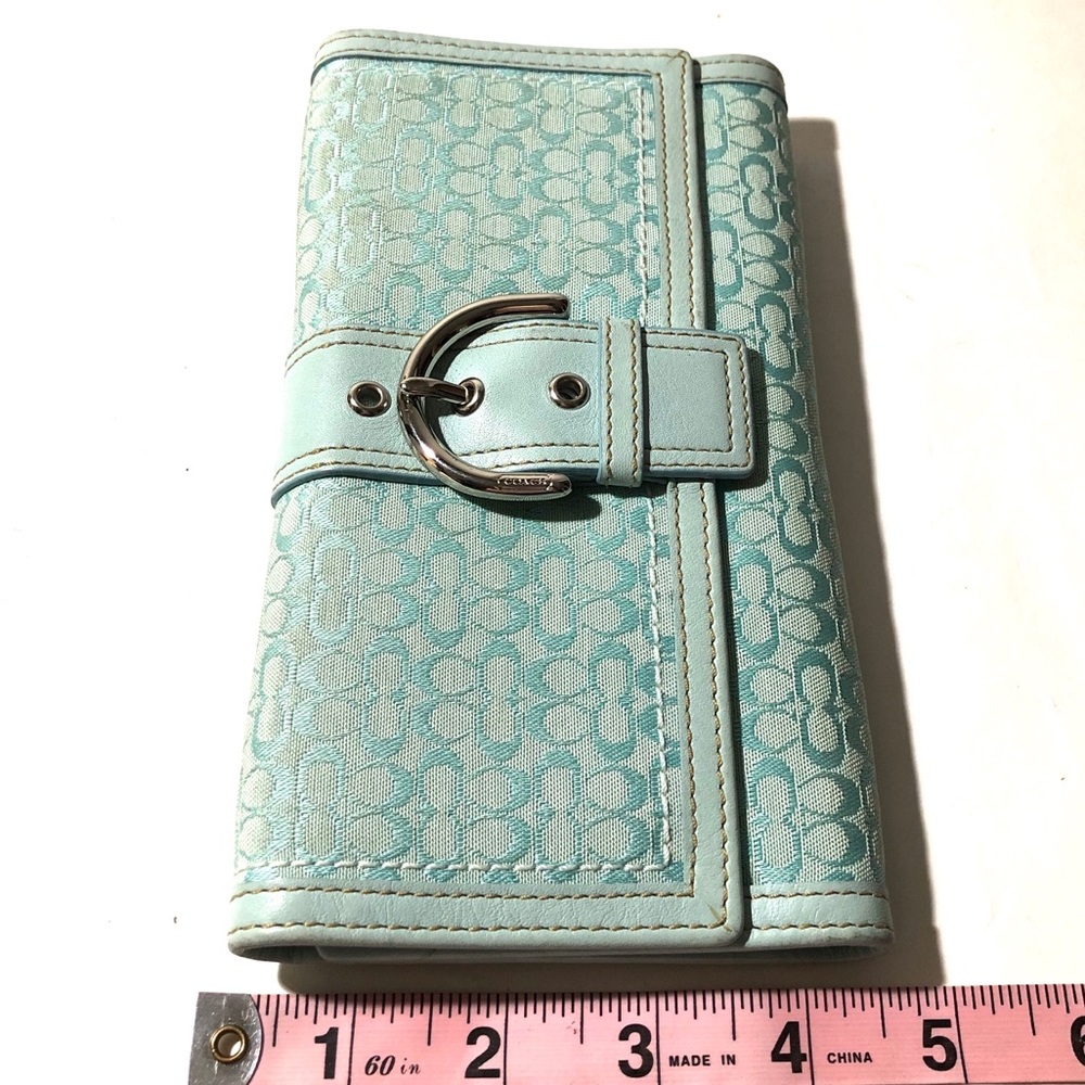 COACH SIGNATURE JACQUARD WALLET - Picture 6 of 7